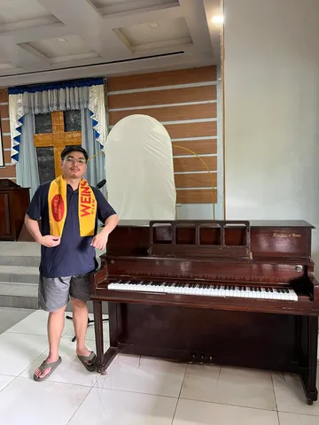Upright piano · chapel visit