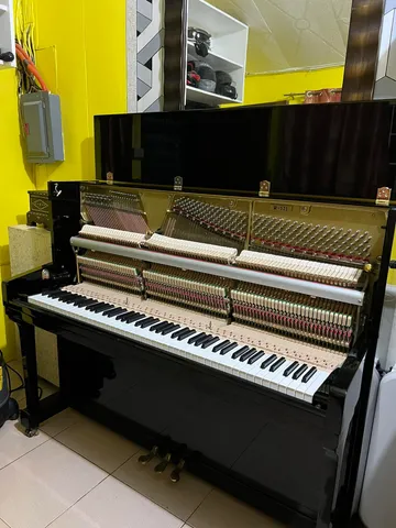 Upright piano · action exposed