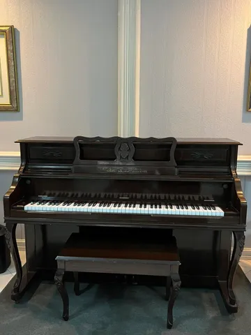 Wood-finish console & bench
