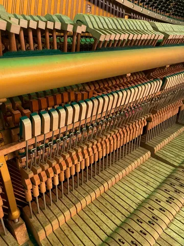 Piano action · close-up